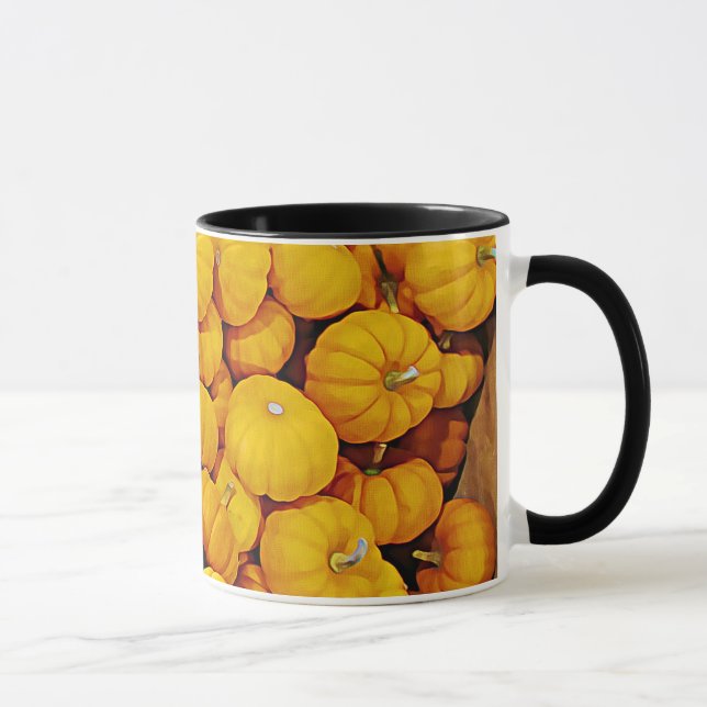 Caneca Feliz Halloween Pumpkins Coffee Mug (Direita)