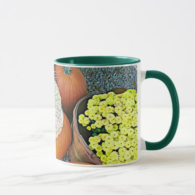 Caneca Feliz Halloween Pumpkins Mãe Coffee Mug (Direita)