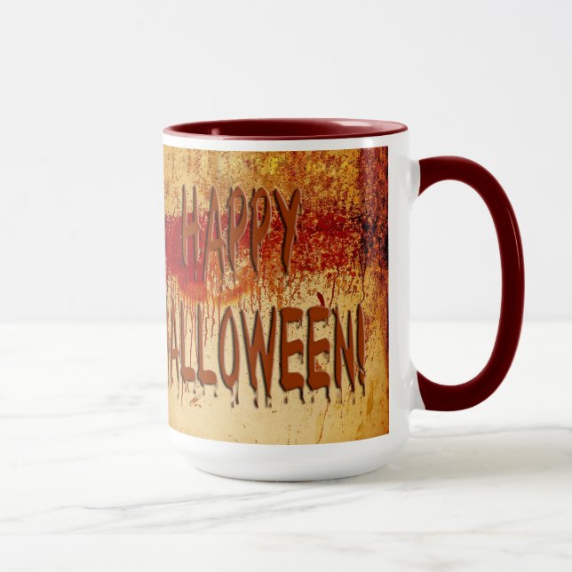 Caneca Feliz Halloween Ssanduíche Manchado (Direita)