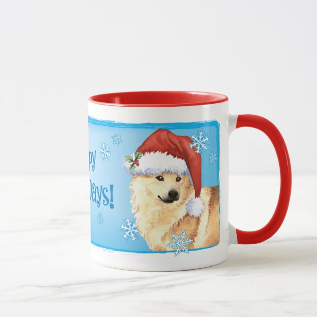 Caneca Feliz Howlidays Norueguês Buhund (Direita)