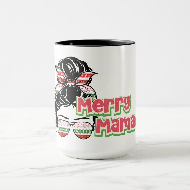 Caneca Feliz Mama Natal (Centro)