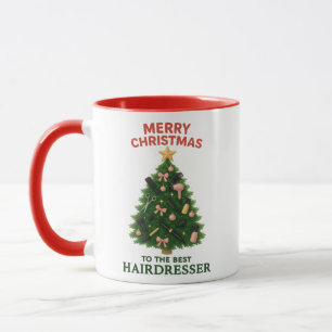 Caneca Feliz Natal ao Melhor Cabeleireiro Natal