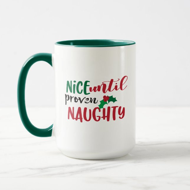 Caneca Feliz Natal Até O Feliz Xmas Engraçado (Esquerda)