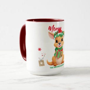 Caneca Feliz natal Bons Papais noeis de canguru Scarf hol