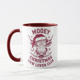 Caneca Feliz Natal Clube de Amante de Vaqueiro Ocidental 