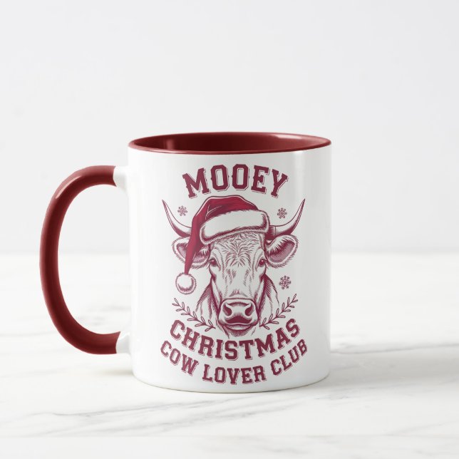 Caneca Feliz Natal Clube de Amante de Vaqueiro Ocidental  (Esquerda)