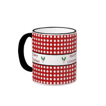 Feliz Natal com um teste padrão de bolinhas