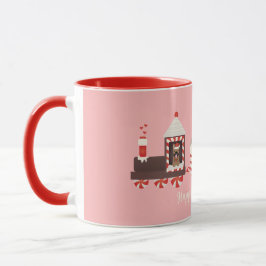 Caneca Feliz Natal de Cachorro Comboio