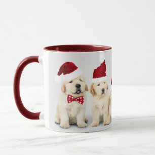 Caneca Feliz Natal de Pet Dog Foto de Feriado  Natal