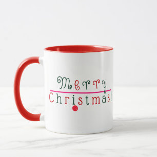 Caneca Feliz Natal e Ornamento de Portas