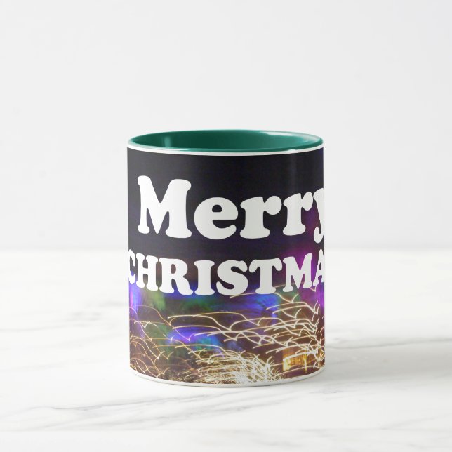 Caneca Feliz Natal e saudações Felizes anos novos (Centro)