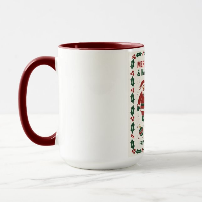Caneca Feliz Natal e um Feliz Ano Novo (Esquerda)