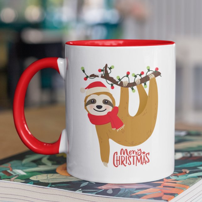 Caneca Feliz Natal Feriados Feriados Freguiçosos (Criador carregado)