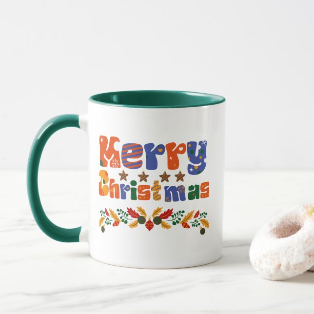 Caneca Feliz Natal Férias (Com Donut)
