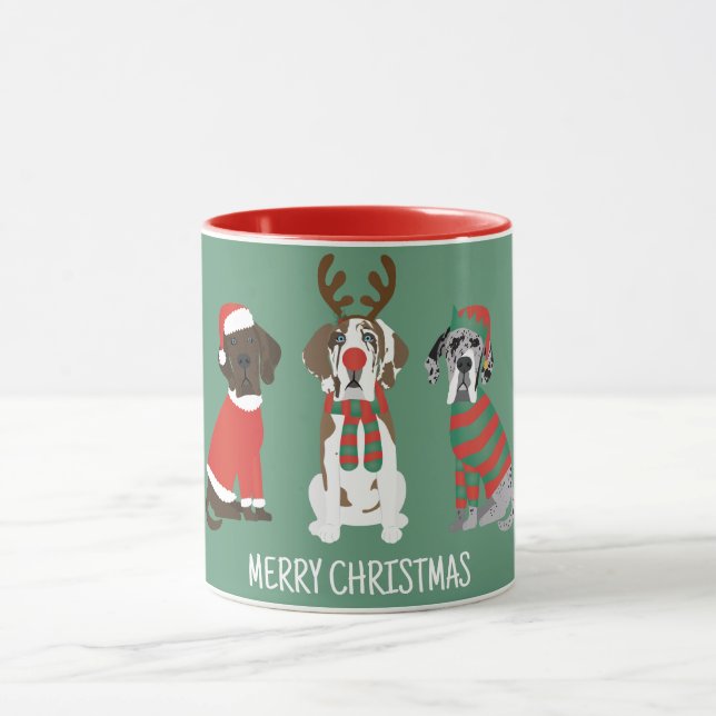 Caneca Feliz Natal - Grande Dane Dogs (Centro)