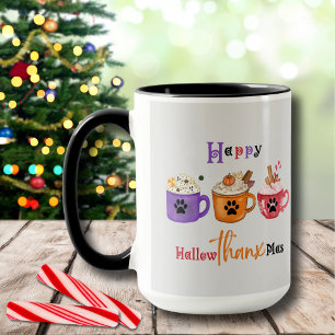 Caneca Feliz Natal Hallowthanxmas Feriado