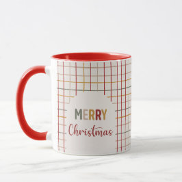 Caneca Feliz Natal Moderno Trendência Colorida