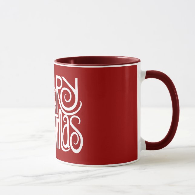 Caneca Feliz Natal - Mug Branco (Direita)