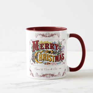 Caneca Feliz Natal - Mug Vitoriano