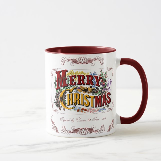 Caneca Feliz Natal - Mug Vitoriano (Direita)