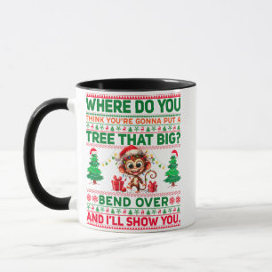 Caneca Feliz Natal Para O Macaco-Presente