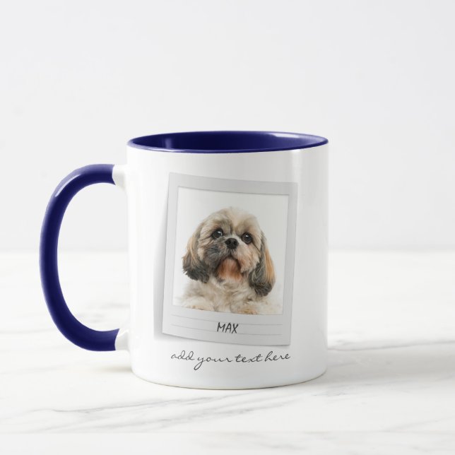 Caneca Feliz Natal Pet Photo Dog Mãe Personalizada (Esquerda)