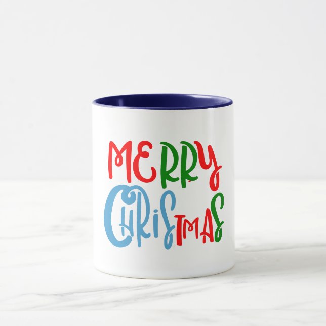 Caneca Feliz Natal - presente bonito (Centro)