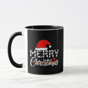 Caneca Feliz Natal Santa Claus Família Engraçada