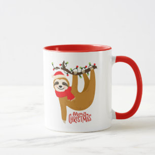 Caneca Feliz Natal Sloth