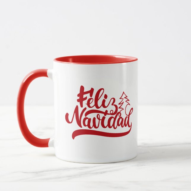 Caneca Feliz Navidad 11oz Coffee Mug (Esquerda)