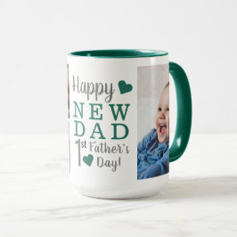 Caneca Feliz Novo papai de primeiro Dia de os pais 5 Foto