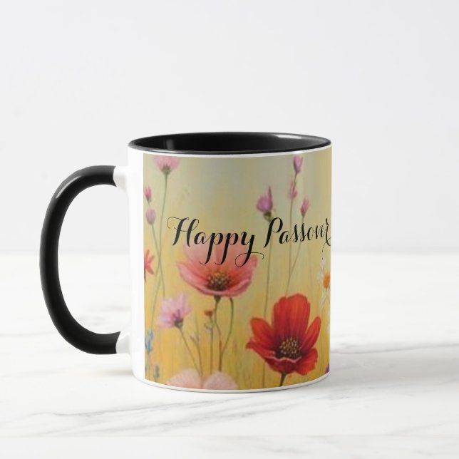 Caneca "Feliz Páscoa Judaica" (Esquerda)