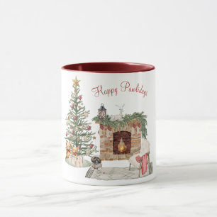 Caneca Feliz Pawlidays Design de Cachorro - Lhasa Apso