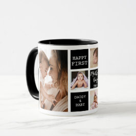 Caneca Feliz Primeiro Dia das Mães 5 Colagem de Fotos Pre