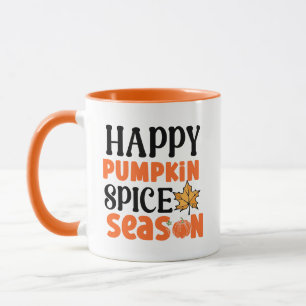 Caneca Feliz Pumpkin Spice Season Wordart Fall