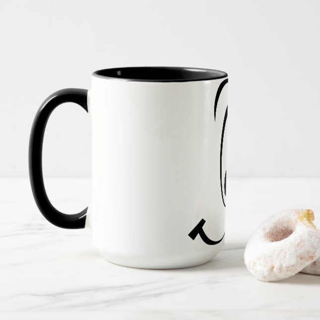 Caneca Feliz Rosto Mug (Com Donut)