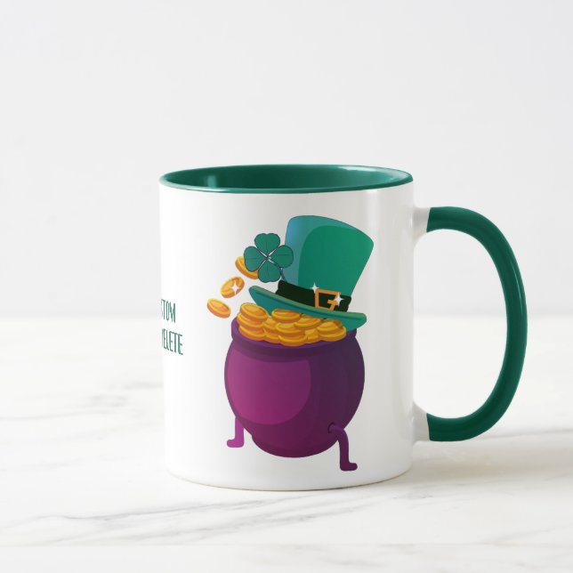 Caneca Feliz Rua Patrick Day Hat Leprechaun Shamrok (Direita)