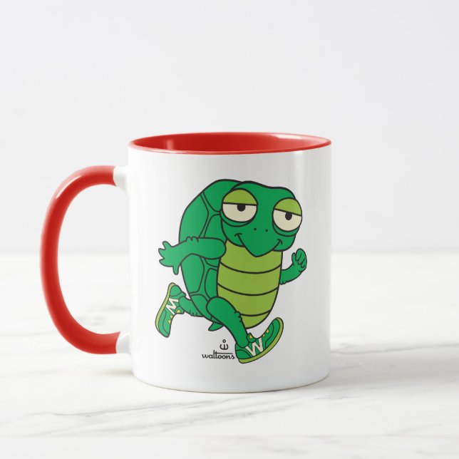Caneca Feliz Tartaruga Persistente (Esquerda)