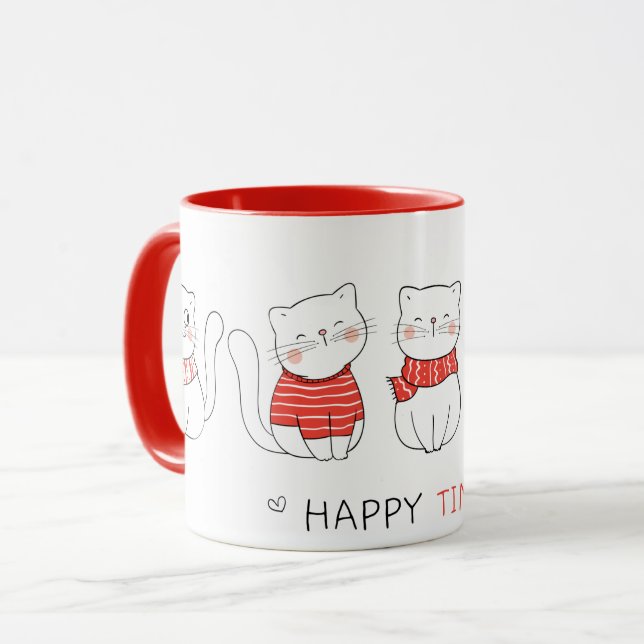 Caneca Feliz Tempo (Frente Esquerda)