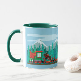 Caneca Feliz trem de Natal