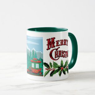 Caneca Feliz trem de Natal