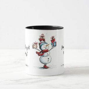 Caneca "Feliz Tudo!" Mug de Natal Personalizado