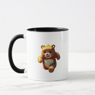 Caneca Feliz Urso Bebê Coberto Por Lama