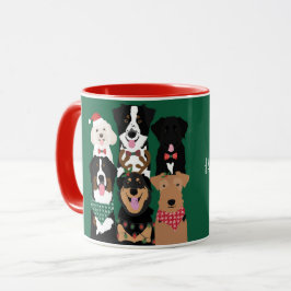 Caneca Felizes Feriados Cachorros Bonitos