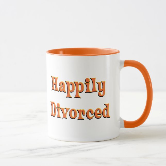 Caneca Felizmente Divorciado (Direita)
