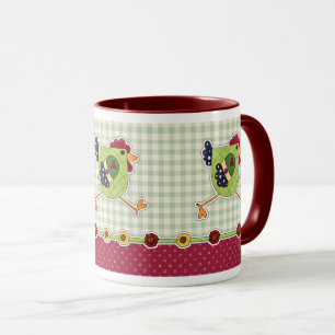 Caneca Felz pascoa. Design de Hen Country