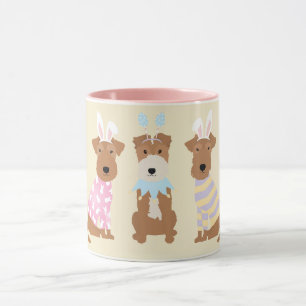 Caneca Felz pascoa Welsh Terrier Dogs