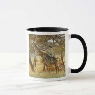 Caneca Fêmea adulta e girafa juvenil, Giraffa