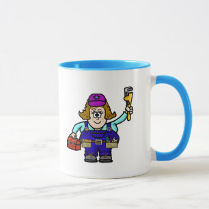 Caneca fêmea do mecânico (a personalize!)