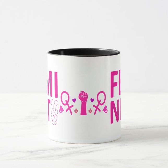 Caneca Feminismo, Direitos da Mulher (Centro)